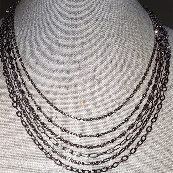 Milor Jewelry - Milor Italy Sterling Silver 6 Strand Necklace